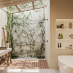 Ceasarstone 5113 Solenna bathroom