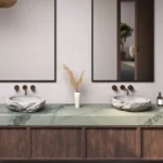 Caesarstone ICON 8477 Ocean Sage dark grey surface