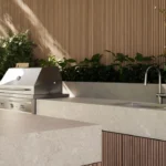 Caesarstone Porcelain 545 Fossillia kitchen