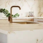 Caesarstone Porcelain 902 Carrari Blanco kitchen