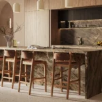 Caesarstone Porcelain 909 Cider Stone kitchen