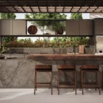 Caesarstone Porcelain 910 Silver River outdoor kitchen