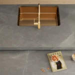 Caesarstone Porcelain 913 Ice Stone kitchen